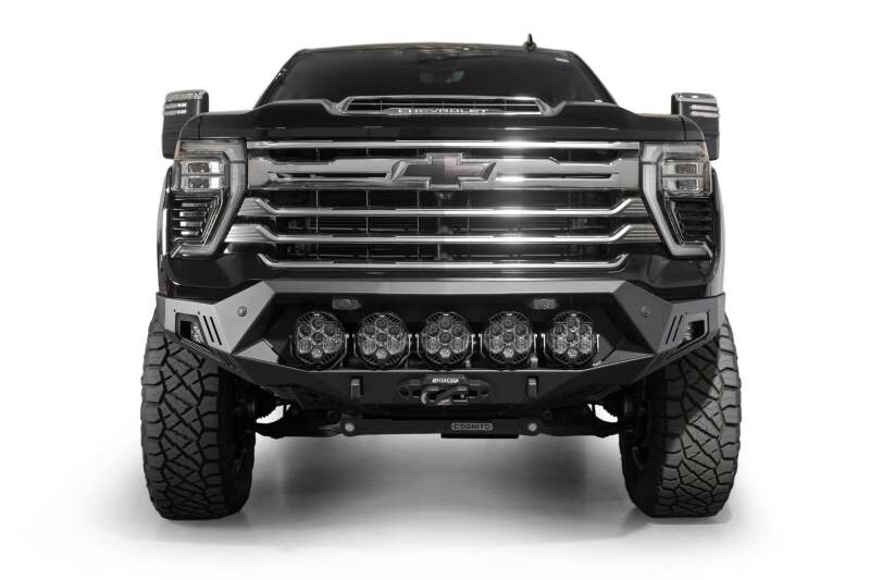 Chevrolet Silverado 2500 Front Bumper - Addictive Desert Designs - Bomber HD - Hammer Black - `24-`27